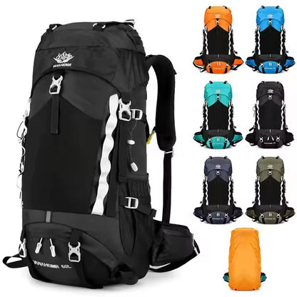 High Quality Backpack - 60L,  Rain Cover, 1.16Kg