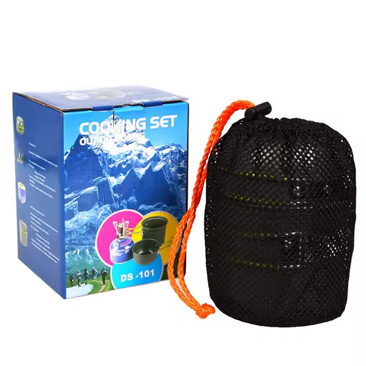 Outdoor Camping Pots and Pans Cookware Set - Durable, Lightweight, Easy clean